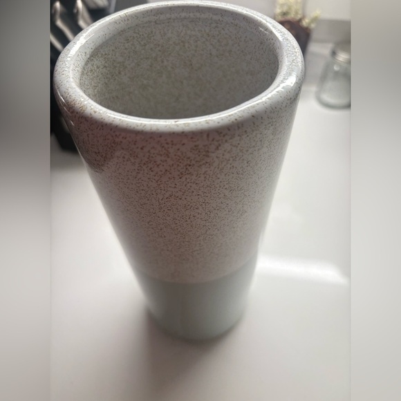 Pier 1 Imports Teal & White Vase - Picture 3 of 4